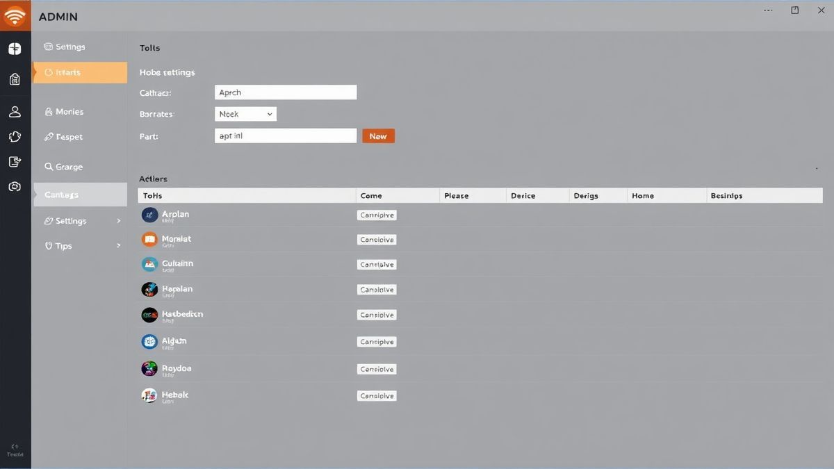 Moxee hotspot admin dashboard showing wifi settings and connected devices list