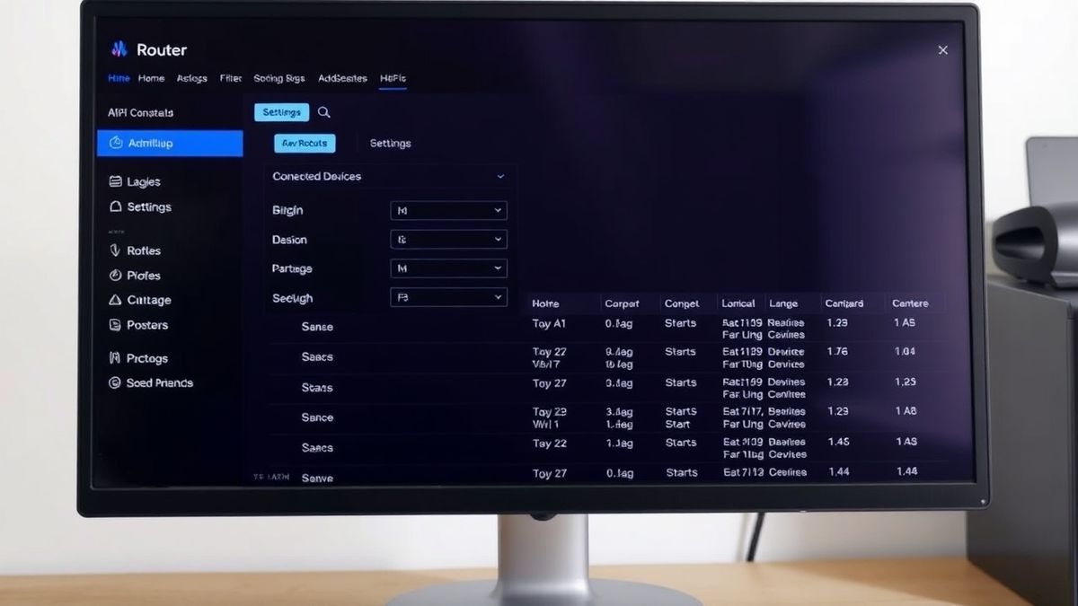 smartrg router admin dashboard showing wifi settings and connected devices list