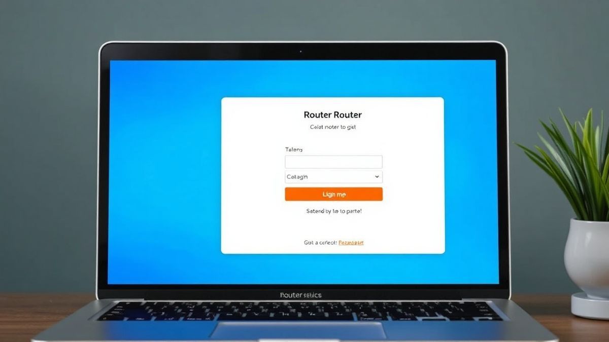step by step router login process on laptop browser