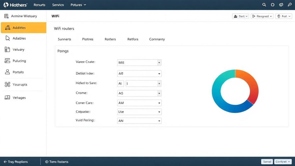 router admin dashboard wifi settings interface